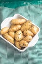 Baby potatoes with dill and butter