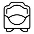 Baby potty icon outline vector. Care comfort