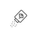 Baby powder outline icon