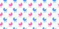 Baby prams seamless pattern. Pink and blue stroller background for scrapbooking or wrapping paper, bedcloth fabric