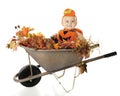 Baby from the Pumpkin Patch Royalty Free Stock Photo