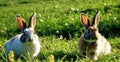 two rabbit Royalty Free Stock Photo