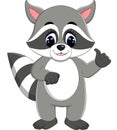 Baby raccoon cartoon