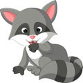 Baby raccoon cartoon Royalty Free Stock Photo