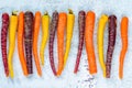 Baby rainbow carrots