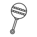 Baby rattle icon