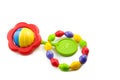 Baby Rattle And Teething Ring Royalty Free Stock Photo