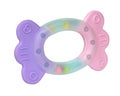 Baby rattle toy for baby fun isolated on the white background Royalty Free Stock Photo