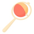 Baby rattle toy icon, cartoon style Royalty Free Stock Photo