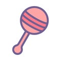 Baby Rattle Vector Icon Royalty Free Stock Photo