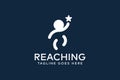 Baby Reaching Star Logo Design Template Royalty Free Stock Photo