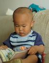 Baby reading