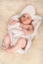 Baby on the blanket Royalty Free Stock Photo