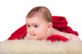 Baby on white background Royalty Free Stock Photo