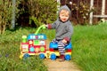 Baby on ride on train