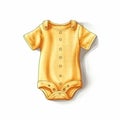 Baby romper drawing in various fashions using watercolor medium.