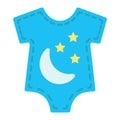 Baby romper flat icon, baby clothes and kid