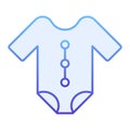 Baby romper flat icon. Newborn suit blue icons in trendy flat style. Child clothes gradient style design, designed for