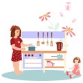 Baby Room Concept Illustration Royalty Free Stock Photo