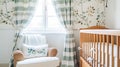 Baby room decor and interior design inspiration in the English countryside style cottage