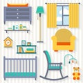 Baby room with furniture