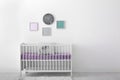 Baby room interior with crib