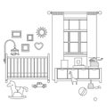 Baby room line interior