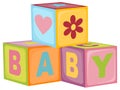Baby's letter cubes