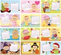 Baby's monthly calendar for 2011