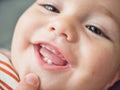 baby's mouth , the first small teeth