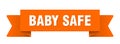 baby safe ribbon isolated on transparent background. baby safe ribbon Royalty Free Stock Photo