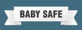 baby safe ribbon isolated on transparent background. baby safe ribbon Royalty Free Stock Photo