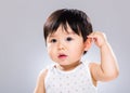 Baby salute Royalty Free Stock Photo