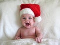 Baby With Santa Hat