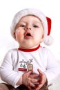 Baby in Santa's hat