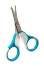 Baby Scissors with Rounded Tips isolated on a white background Royalty Free Stock Photo