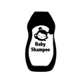 Baby shampoo bottle design with playful graphics Royalty Free Stock Photo
