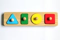 A baby shape and colour block sorter puzzle