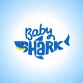 Baby Shark Doo Doo Doo T-Shirts, Hoodie, Tank. Royalty Free Stock Photo