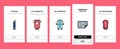 Baby Shop Selling Tool Onboarding Icons Set Vector