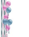 Baby shower Balloons border