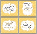 Baby shower invitation template Mommy to Bee, honey. Mothers Day cards set Yellow oneycomb background Royalty Free Stock Photo