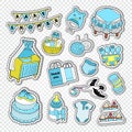 Baby Shower Boy Decoration Elements. Child Birth Decoration Stickers Elements