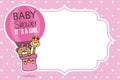 Baby shower card Royalty Free Stock Photo