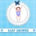 Baby shower card Royalty Free Stock Photo