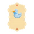 baby shower card with little ducky