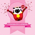 Baby Shower Cow Royalty Free Stock Photo