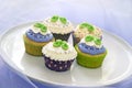 Baby shower cupcakes Royalty Free Stock Photo