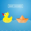 Baby shower design Royalty Free Stock Photo