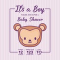 Baby shower design Royalty Free Stock Photo